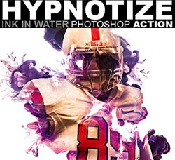 极品PS动作－水墨烟花：Hypnotize - Ink in Water Photoshop Action